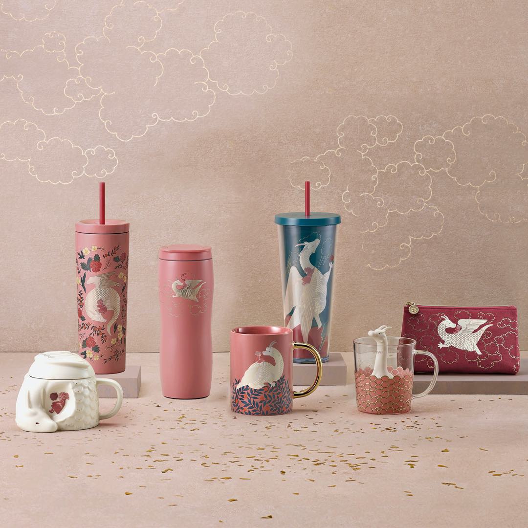 LOOK: Starbucks launches 2024 Year of the Dragon collection